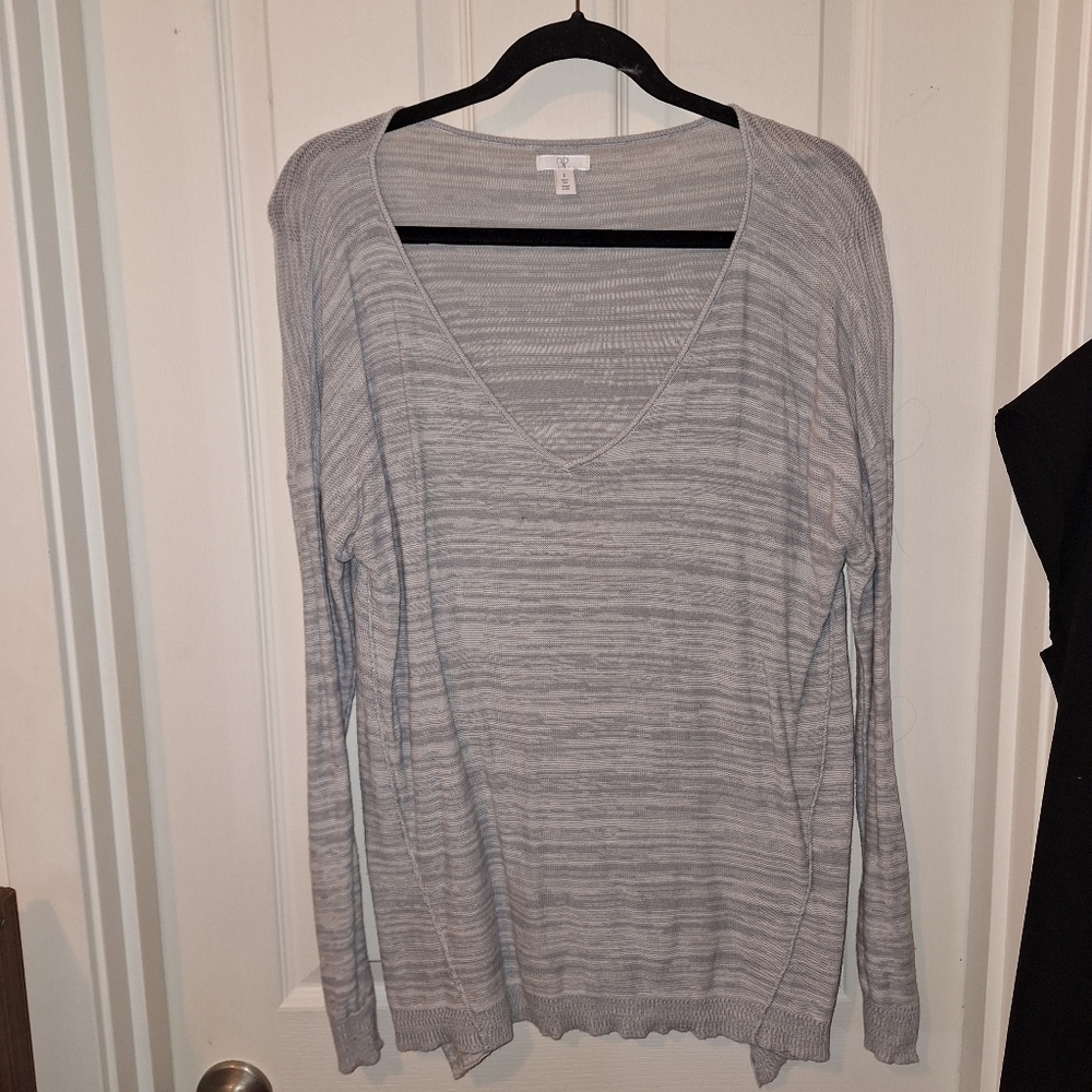 BP Grey Lightweight Sweater Long Sleeves Size Small